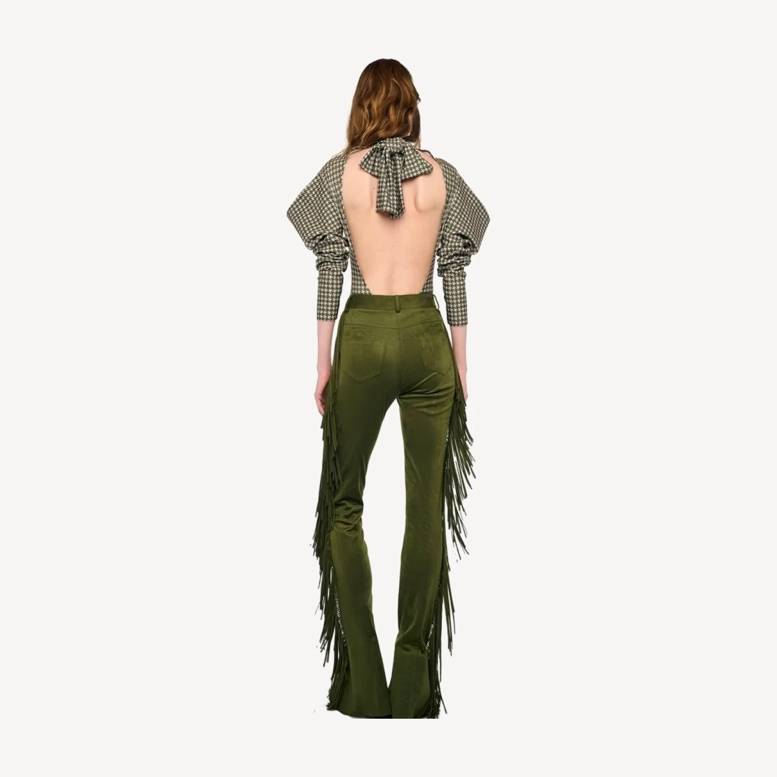 FRINGE SPAT JEANS