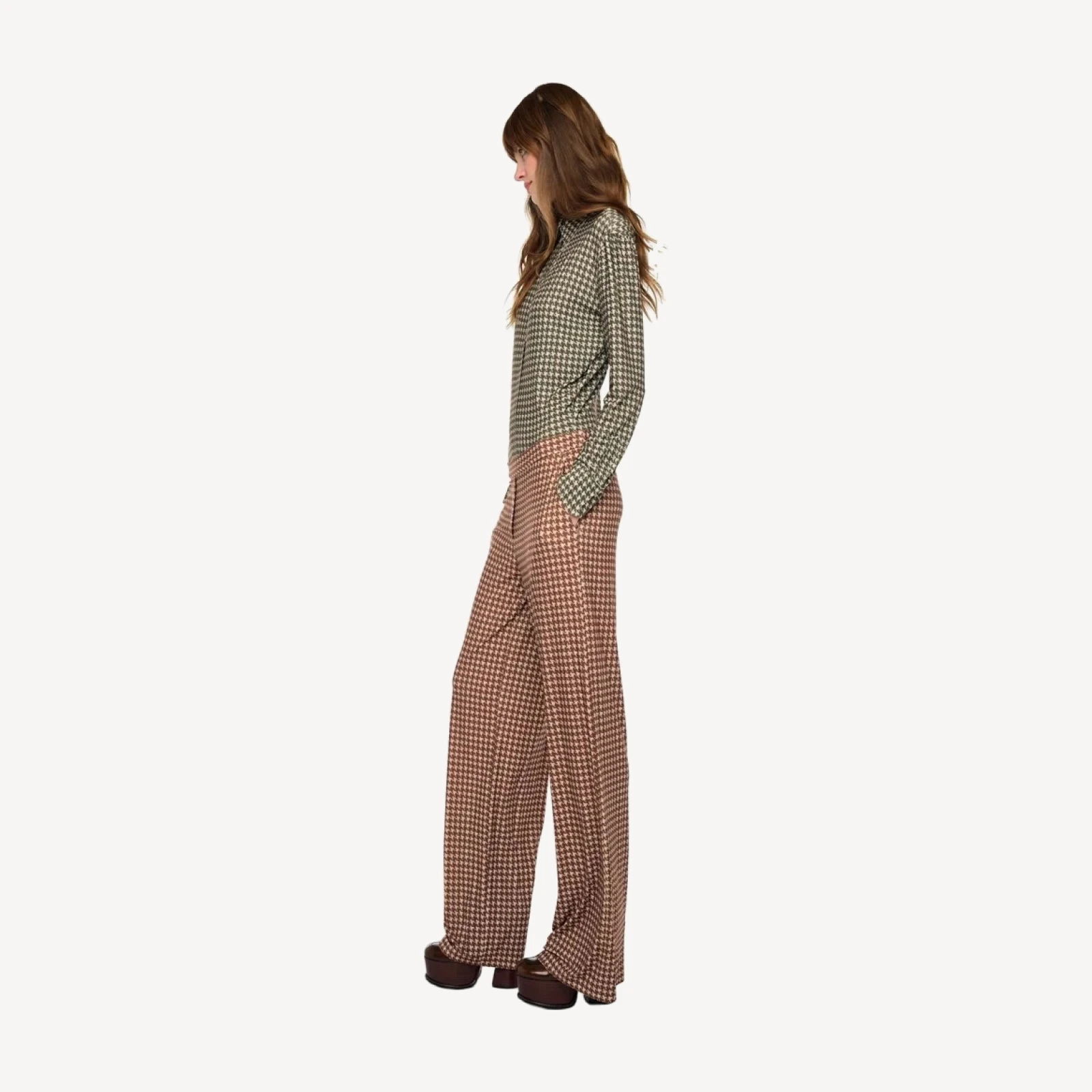 FLAT FRONT WIDE PANT