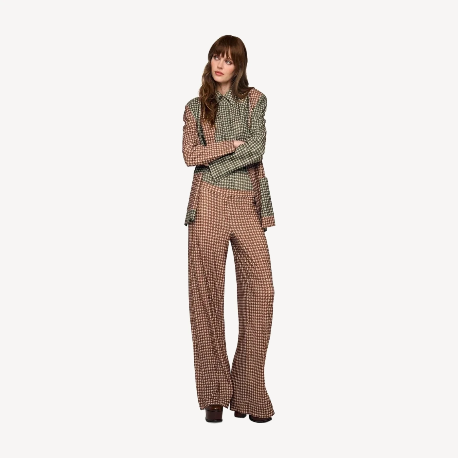 FLAT FRONT WIDE PANT