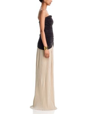 Simkhai Laia Bustier Strapless Maxi Dress