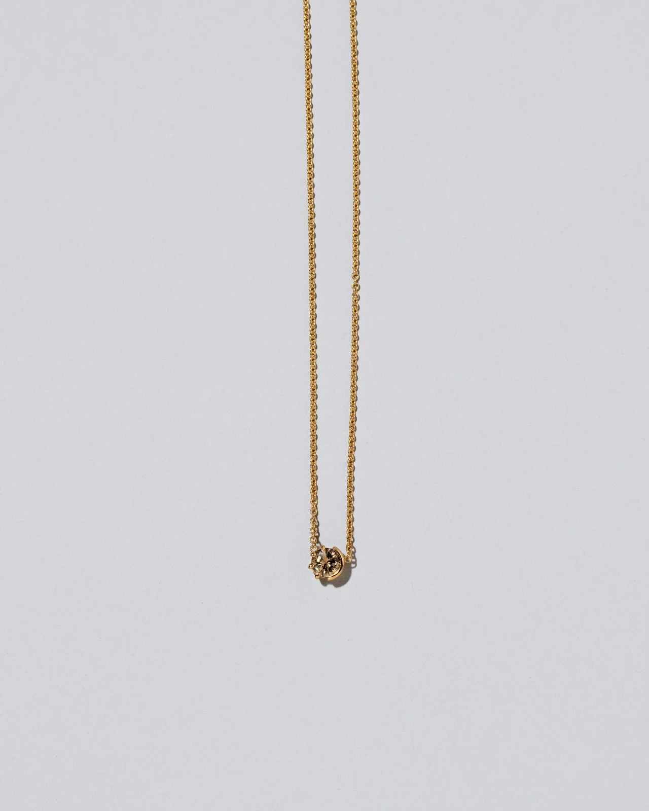 Champagne Diamond Sun & Moon Necklace