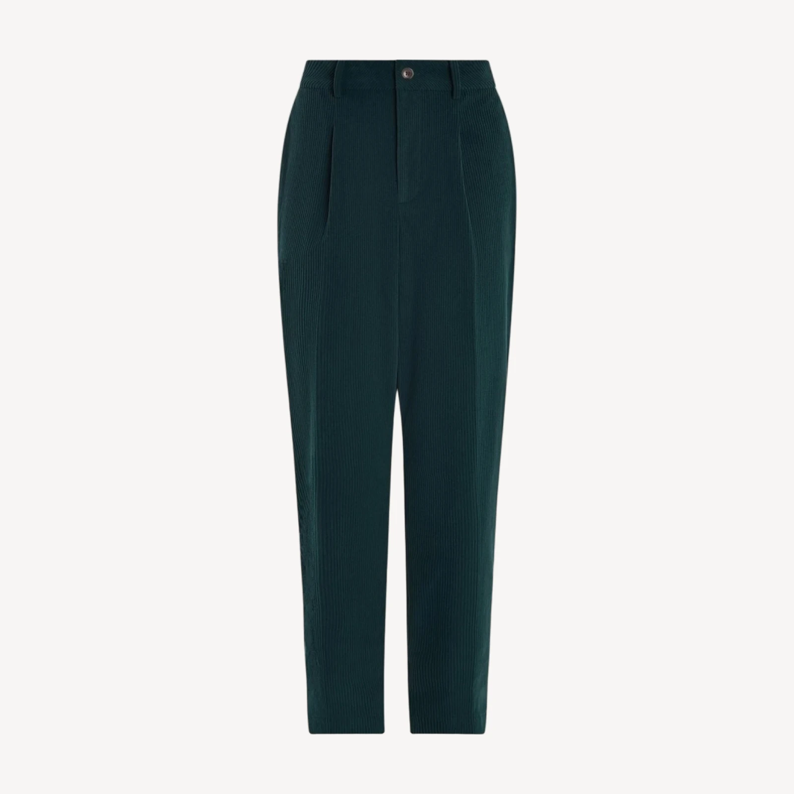 Plush Cord Pleat Tapered Trouser Regular