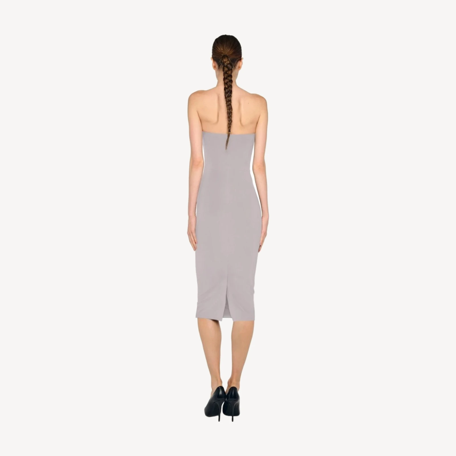 STRAPLESS DRESS TO KNEE