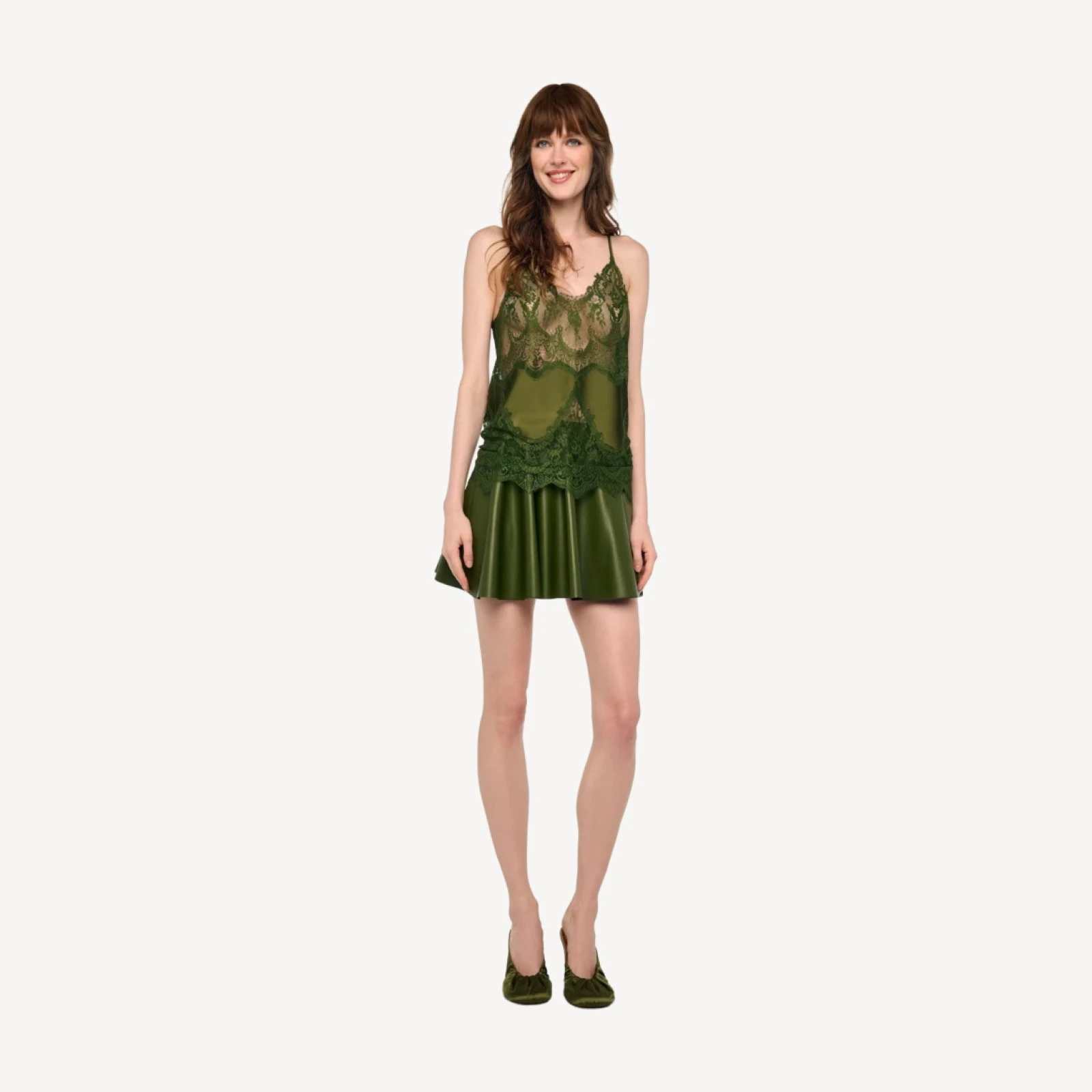 BIAS SLIP TOP W/ LACE