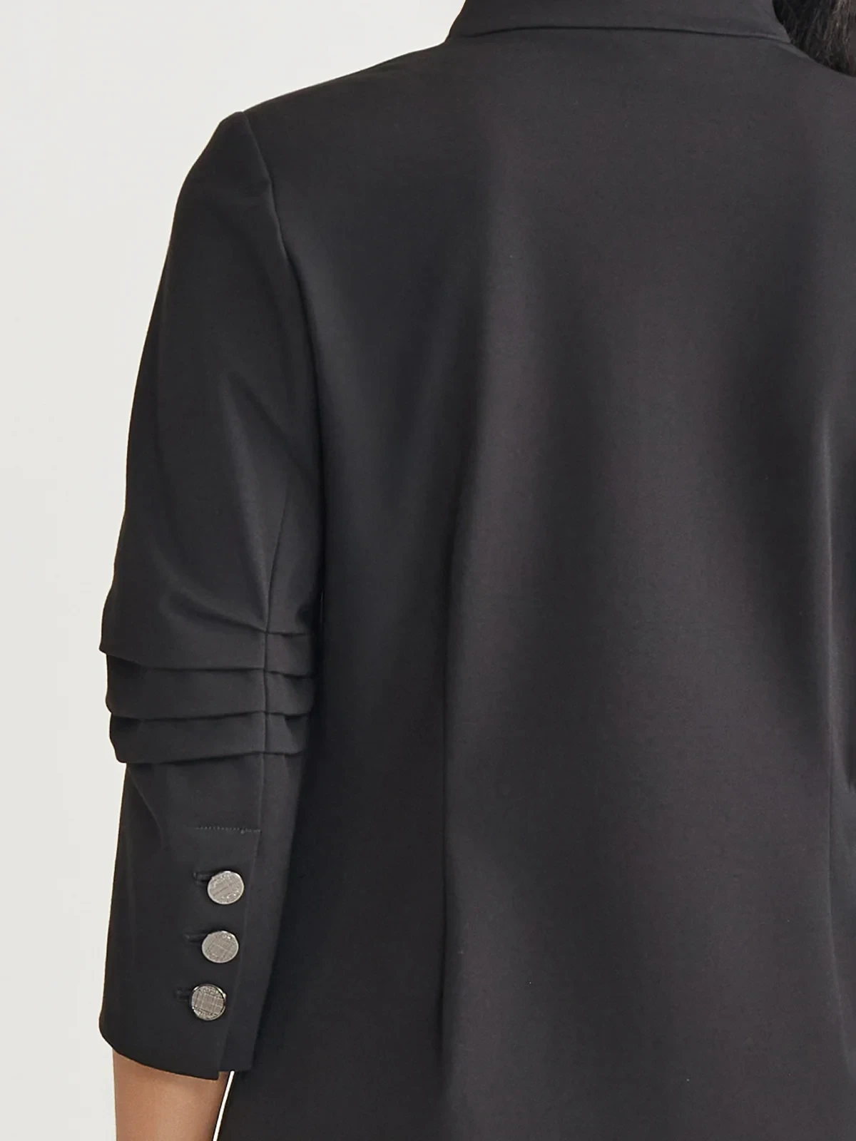 Tailored LuxeStretch Ponte Blazer, Black - True Fit, photo 5