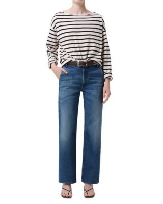Citizens of Humanity Boat Neck Long Sleeve Tee
