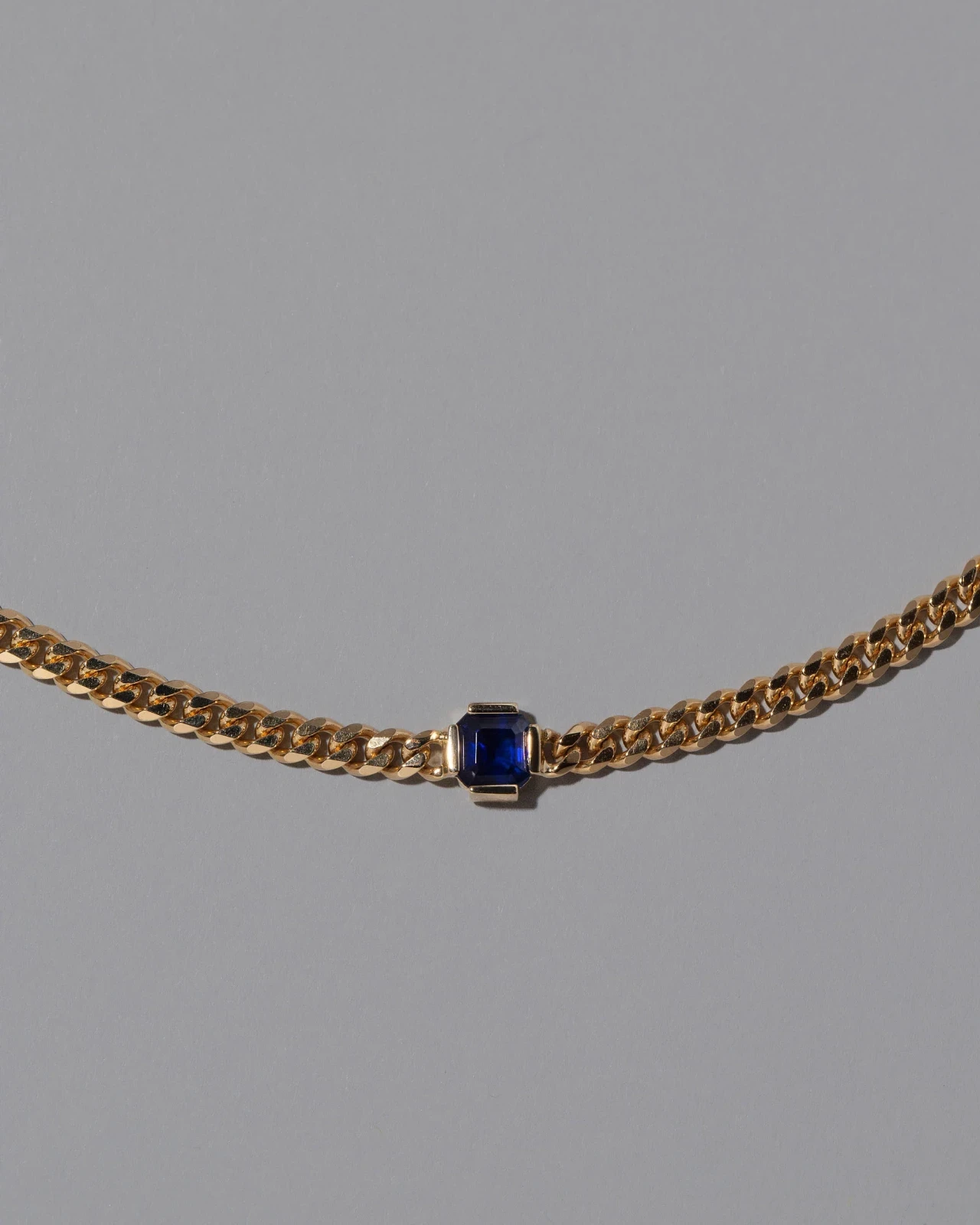 Sapphire Fold Necklace