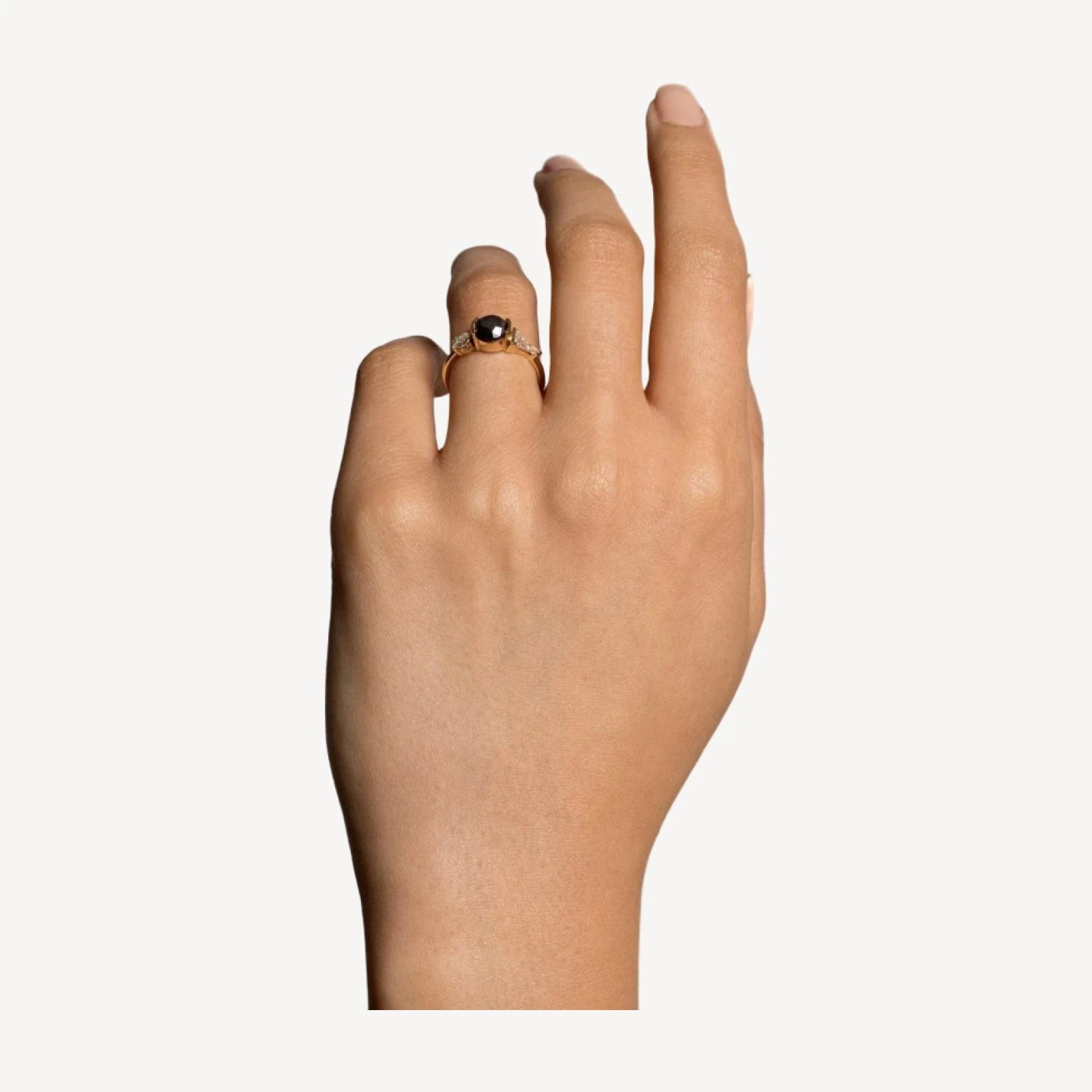 Black and White Diamond Ring