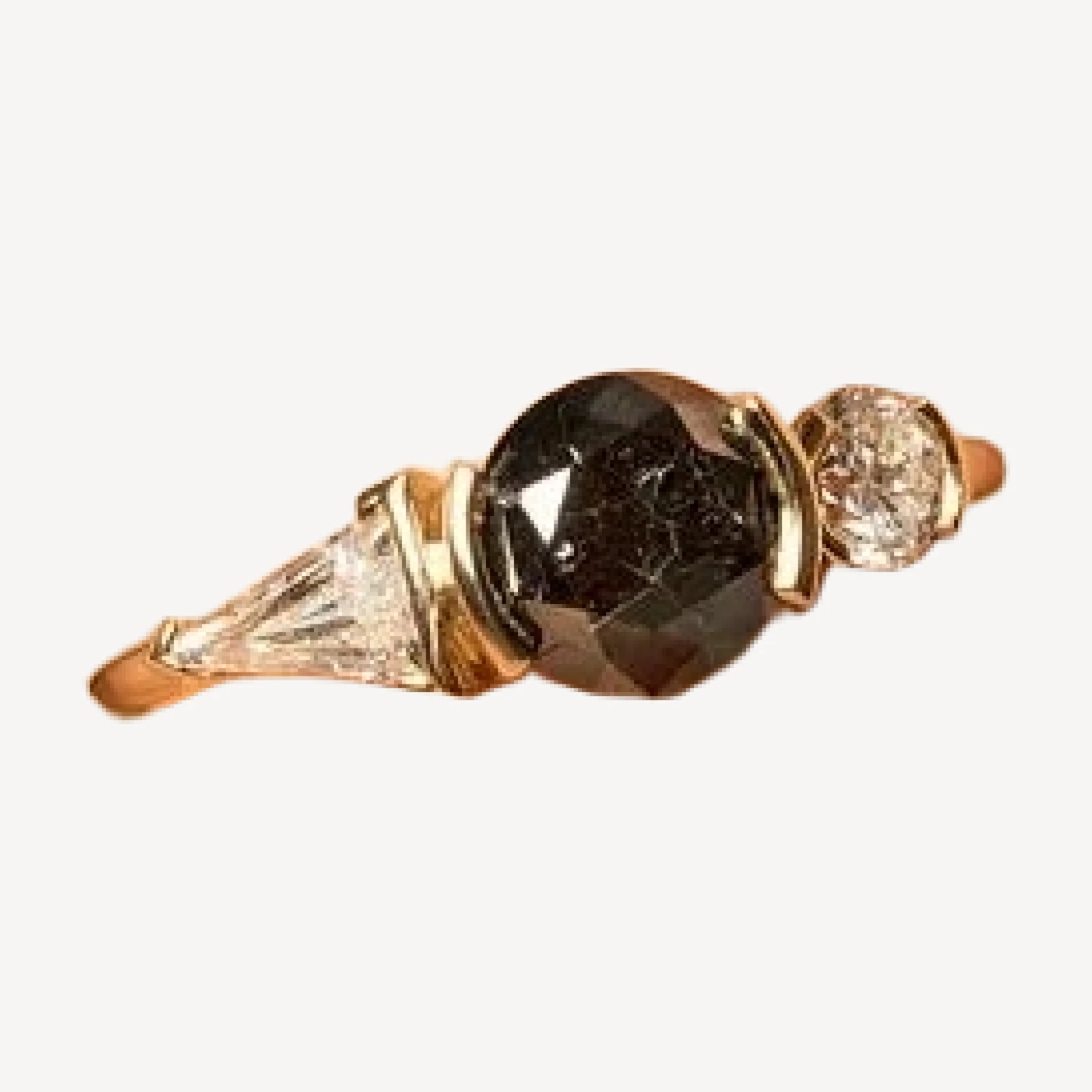 Black and White Diamond Ring
