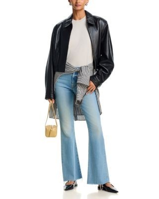 Mother The Weekender Mid Rise Flared Jeans in Wish Upon a Star