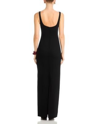 Simkhai Cabot Sculpted Scuba Maxi Dress