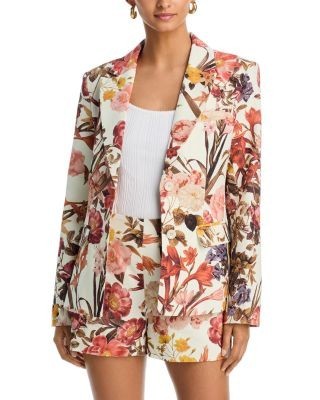 Aqua Floral Blazer - Exclusive
