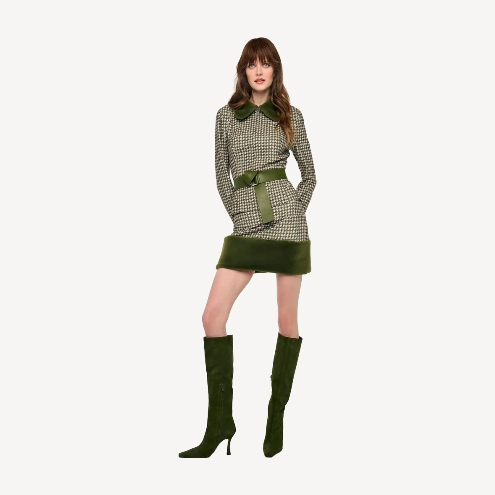 STRAIGHT MINI SKIRT WITH COMBO