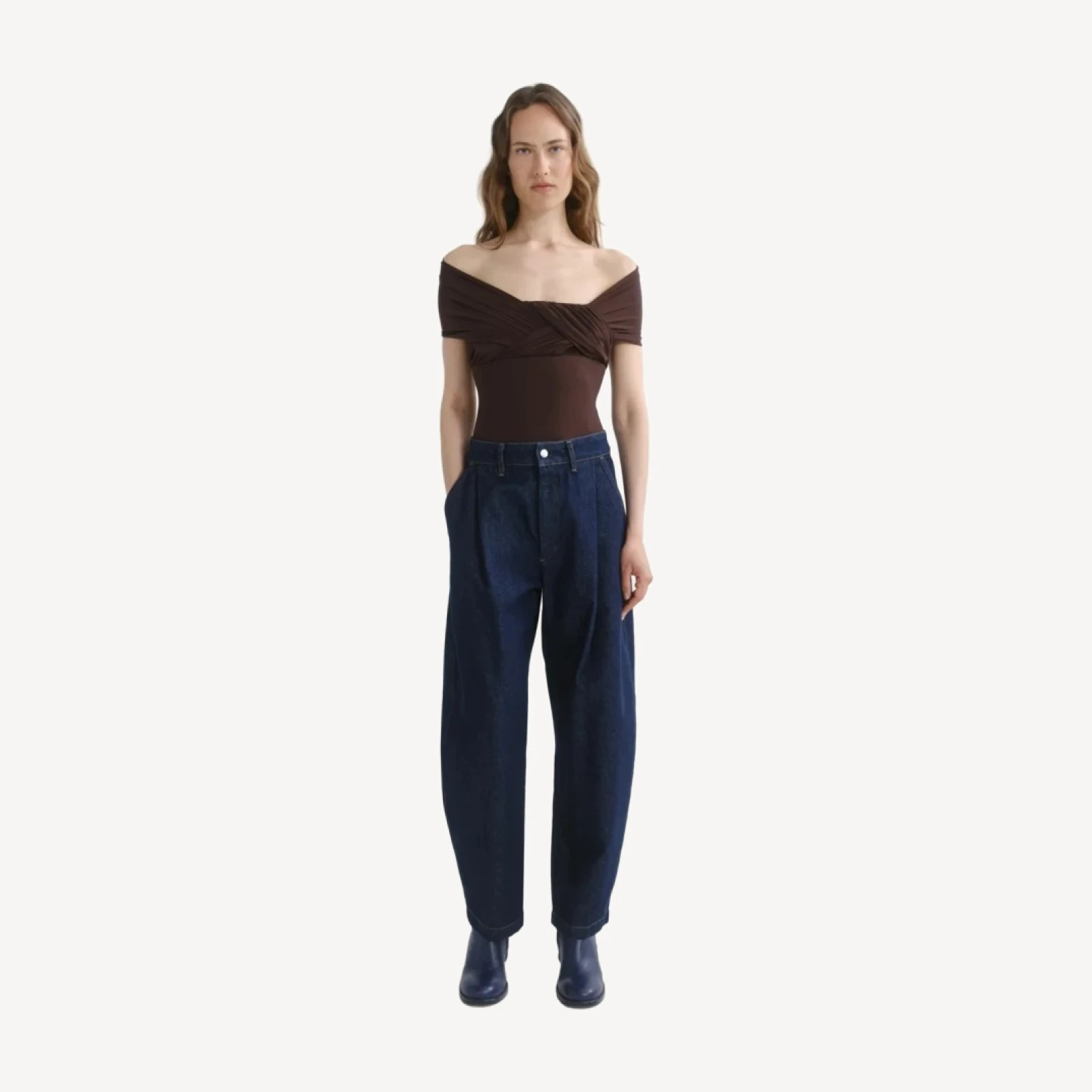 Stam Bodysuit in Chocolate