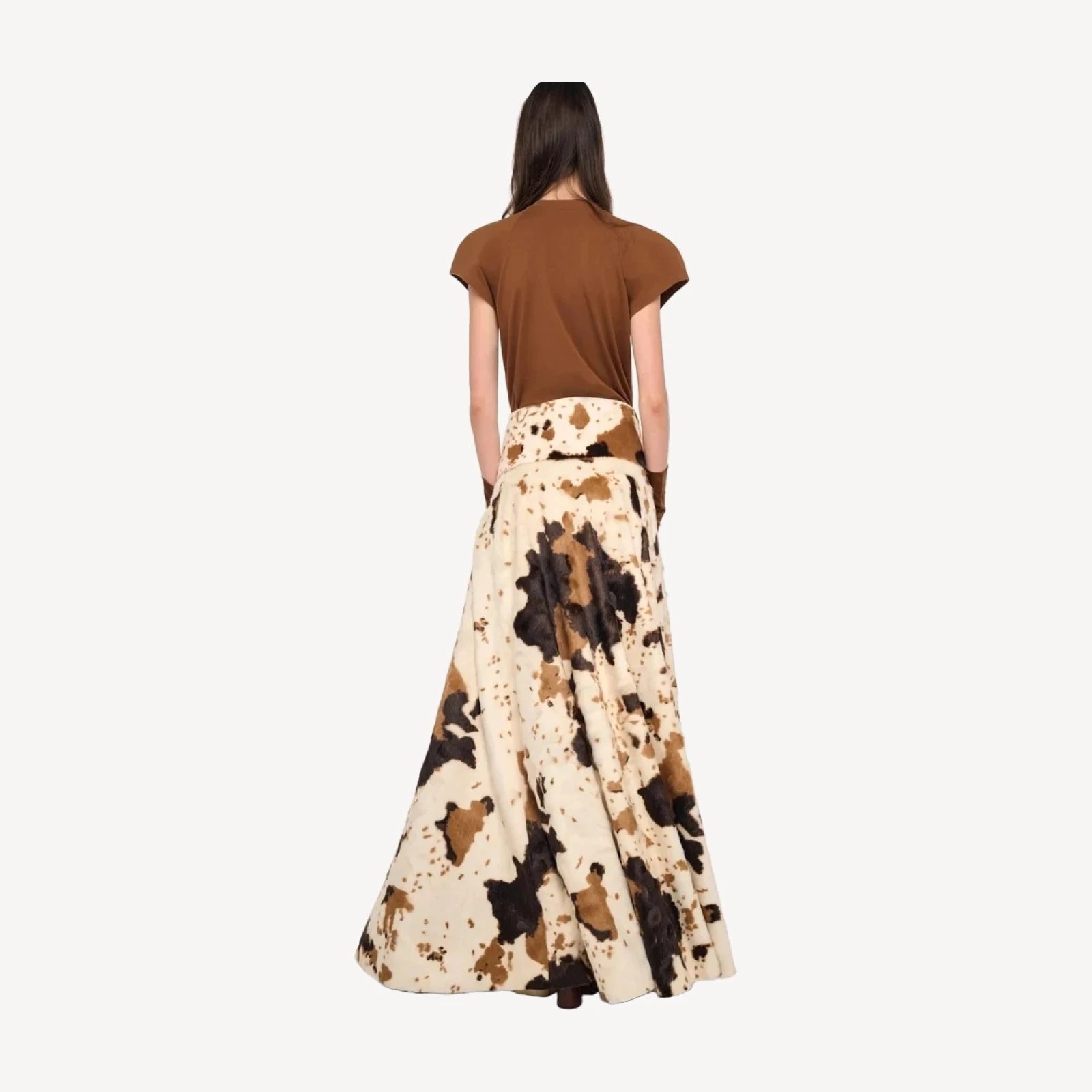 FLARED SKIRT TO FLOOR