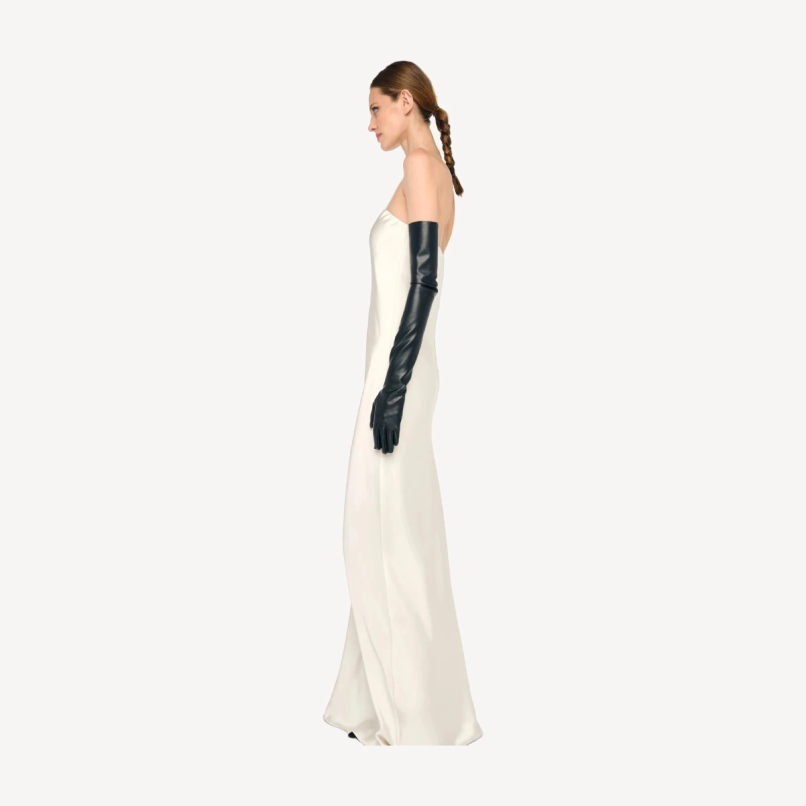 BIAS STRAPLESS GOWN