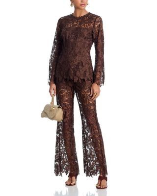 Aqua Lace Long Sleeved Tunic Top - Exclusive