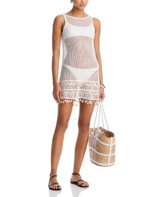 Aqua Embellished Mini Dress Swim Cover-Up - Exclusive, photo 2