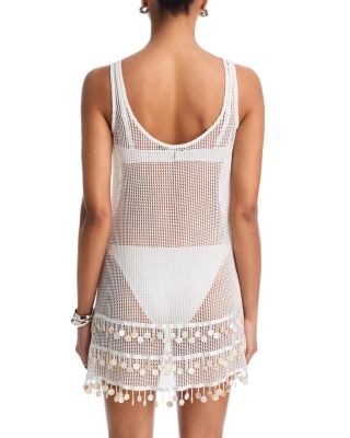 Aqua Embellished Mini Dress Swim Cover-Up - Exclusive, photo 3