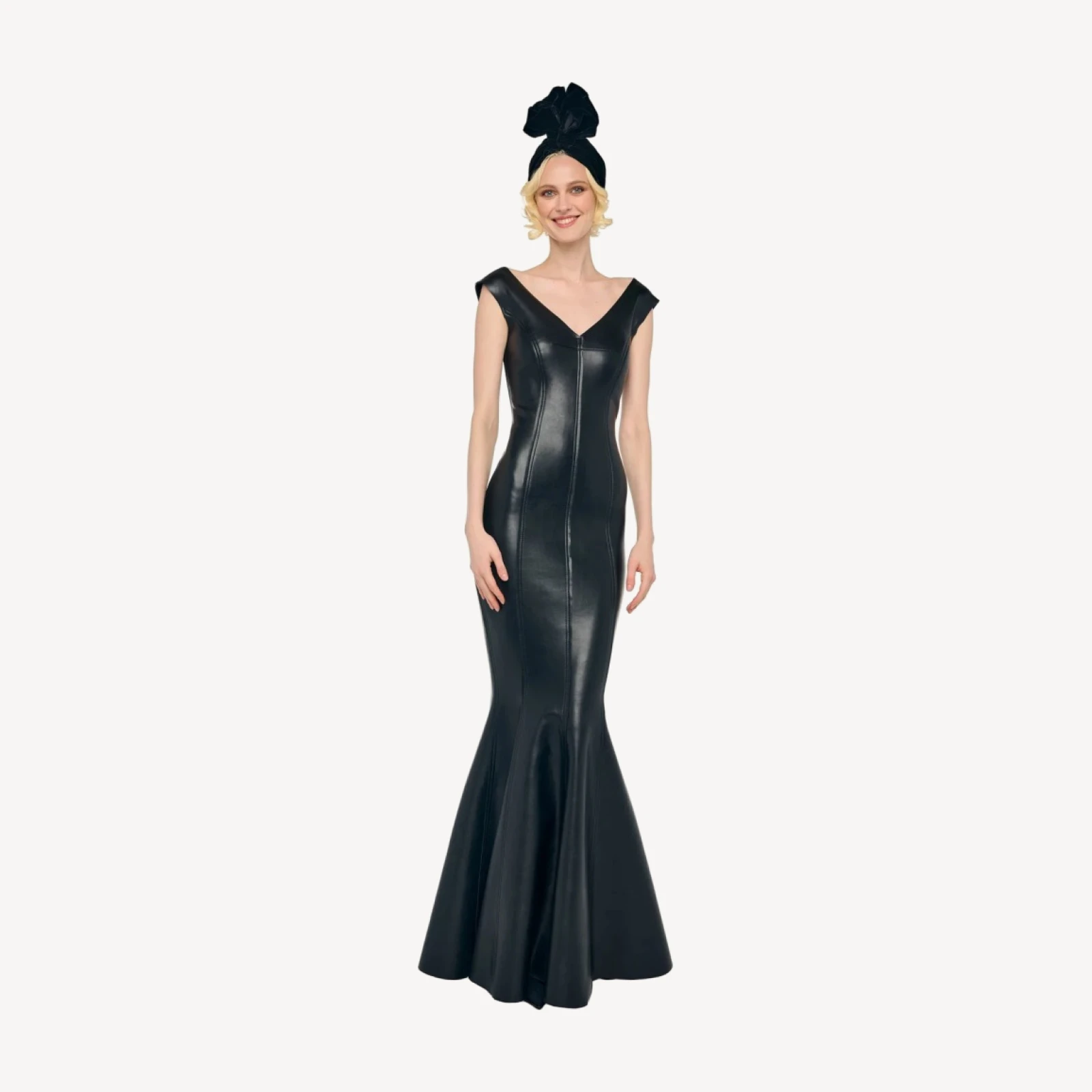DOUBLE DROP SHOULDER GRACE FISHTAIL GOWN