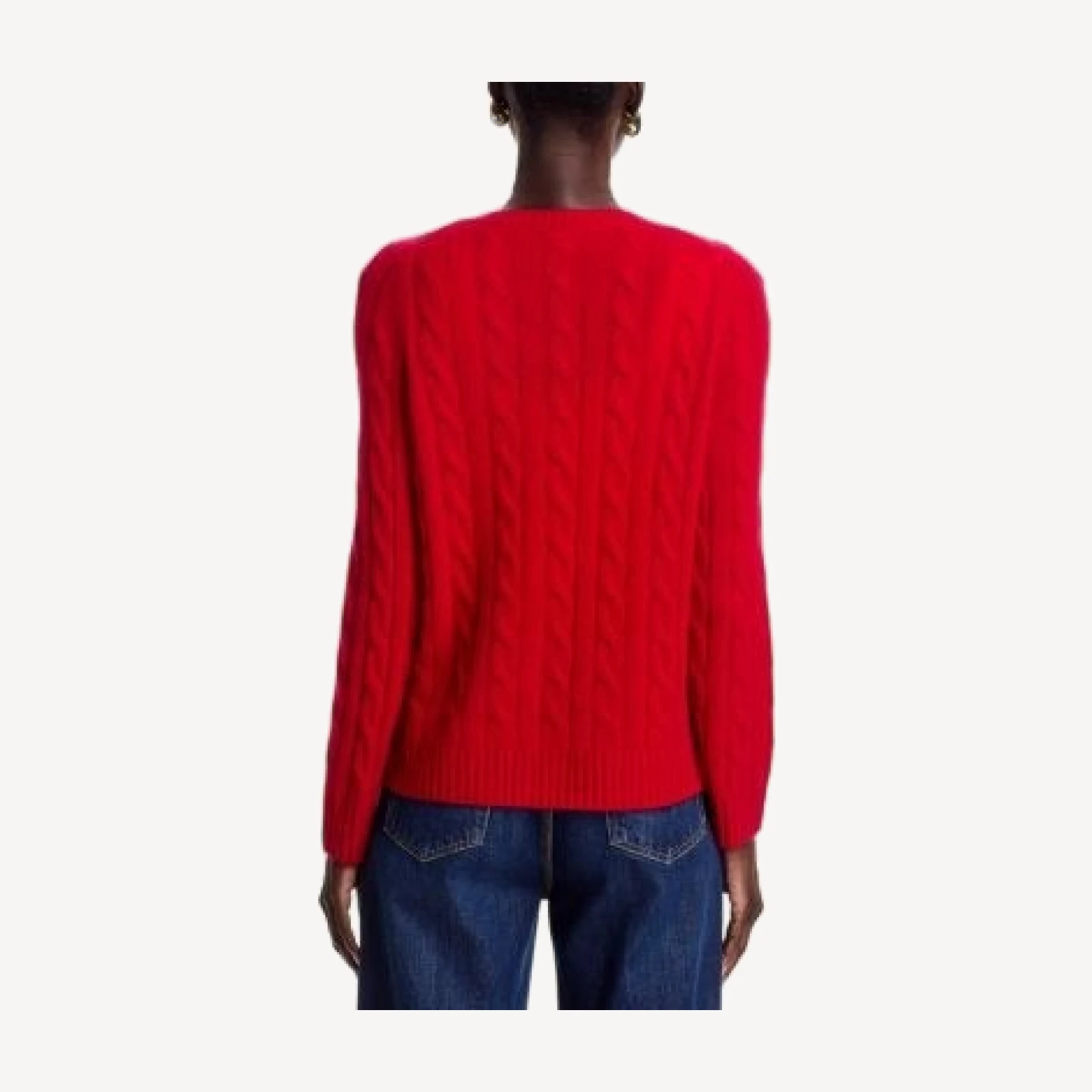 C by Bloomingdale's Cashmere 100% Cashmere Crewneck Cable Knit Cardigan Sweater - Exclusive