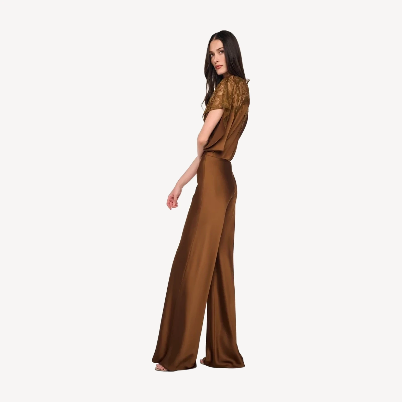 REVERSE OBIE BODYSUIT W/ LACE