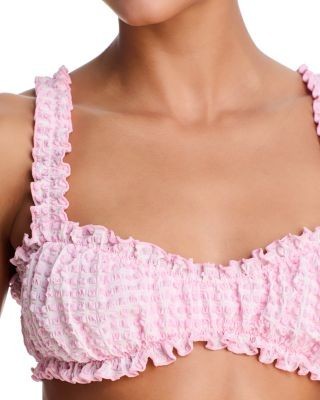 Simkhai Evander Ruched Bikini Top