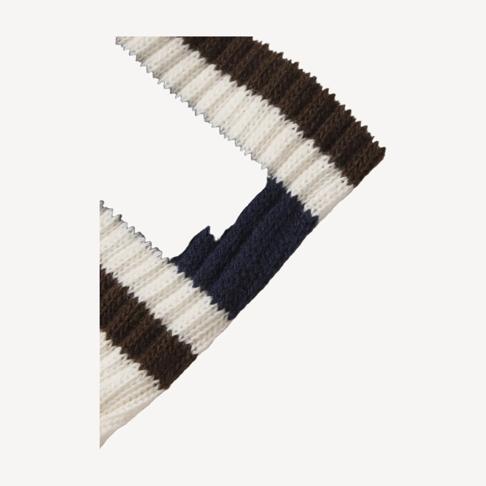 Dark Brown / Royal Navy Sport Stripe Sock