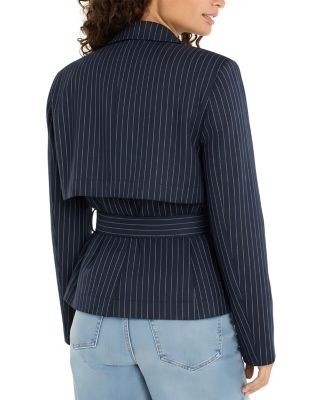 Liverpool Los Angeles Cropped Trench Jacket
