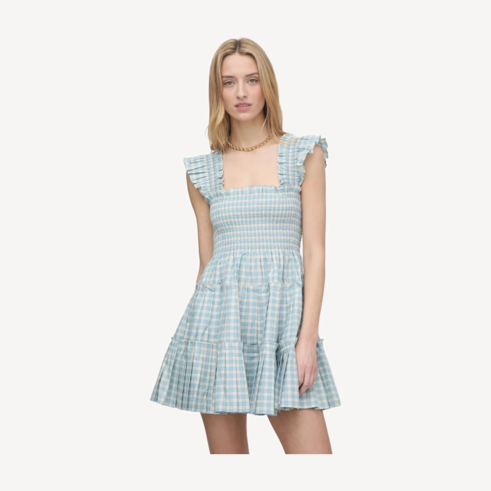 The Charlotte Nap Dress - Blue/Red Gingham