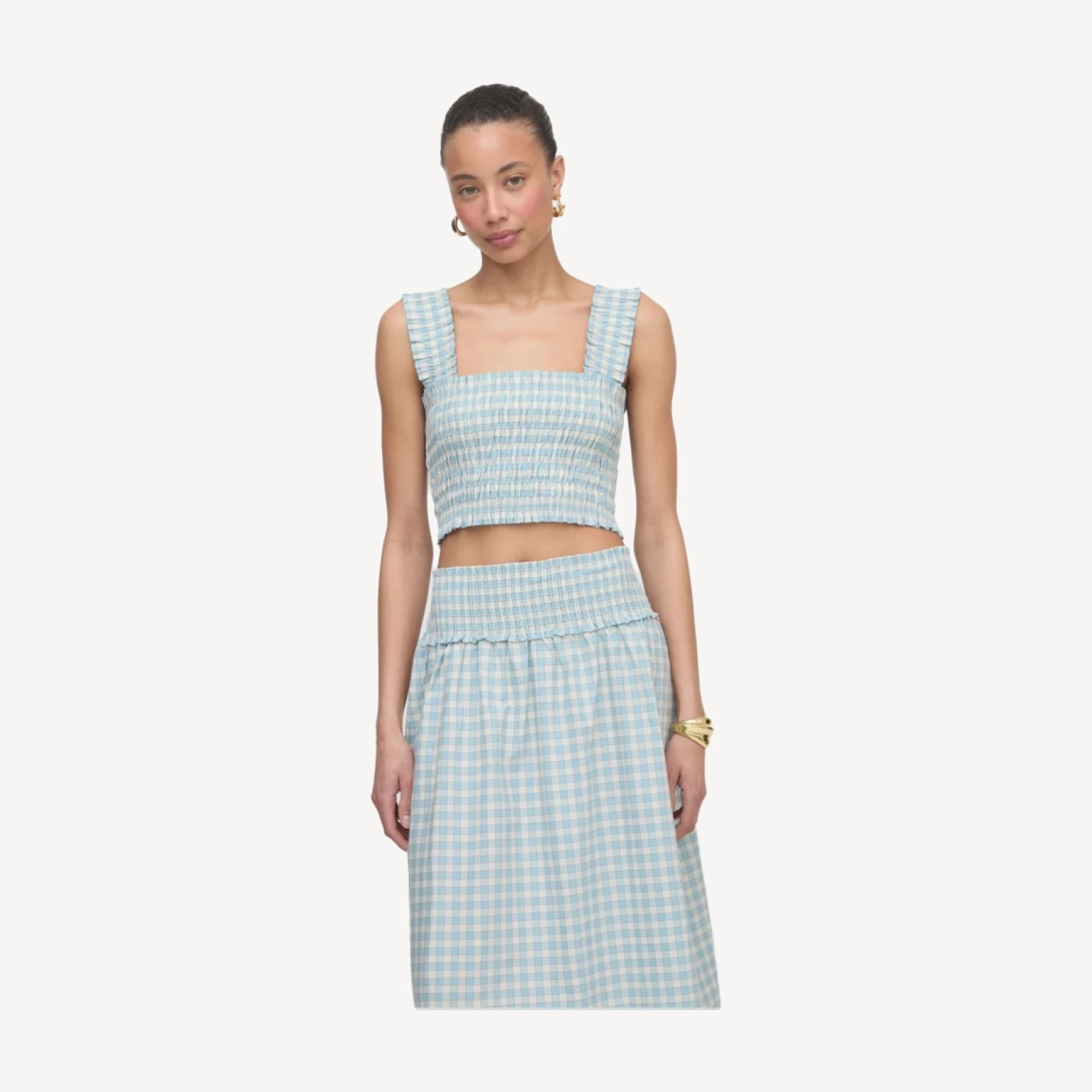 The Azalea Nap Top - Blue/Red Gingham