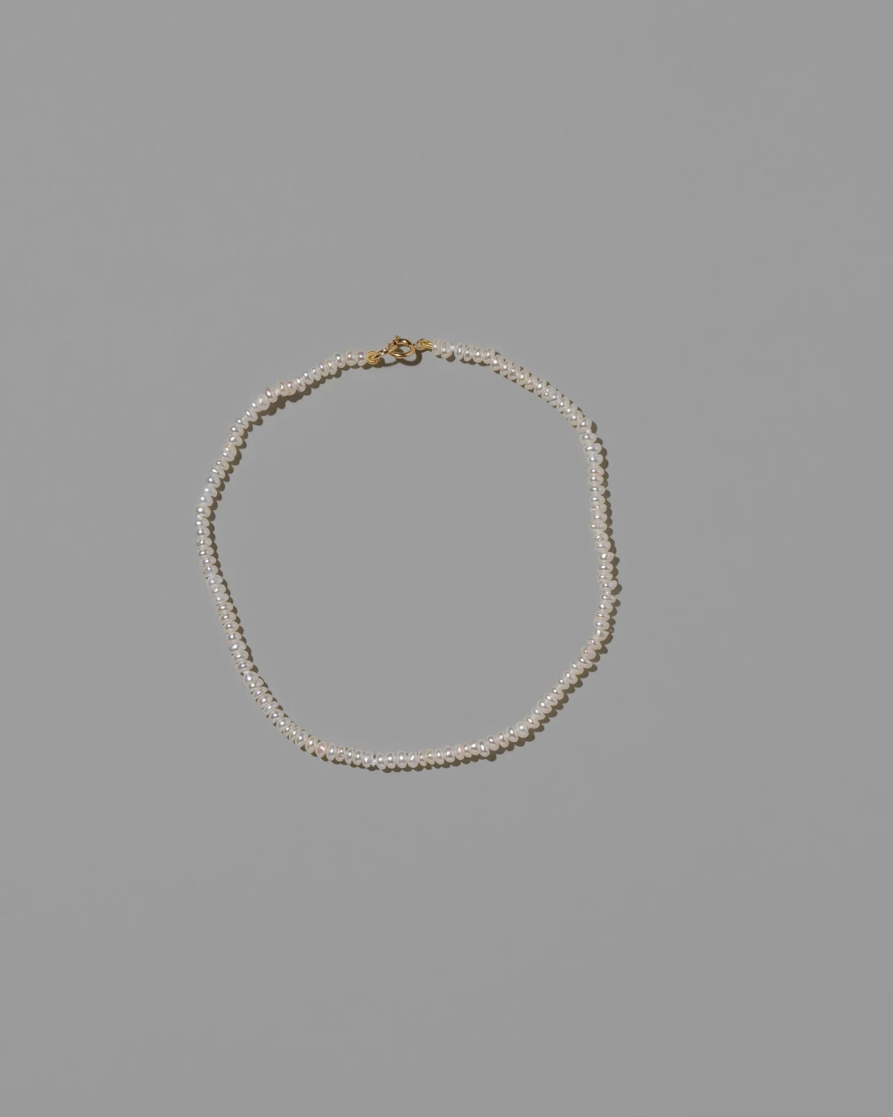 White Pebble Seed Pearl Anklet