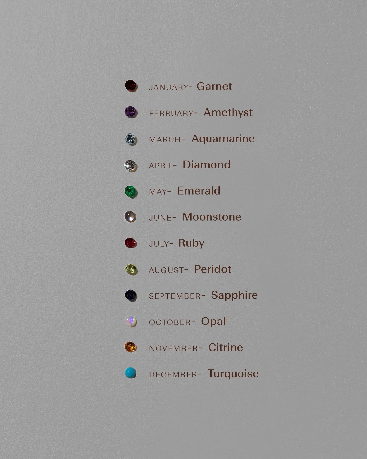 Birthstone Level Stud Earrings