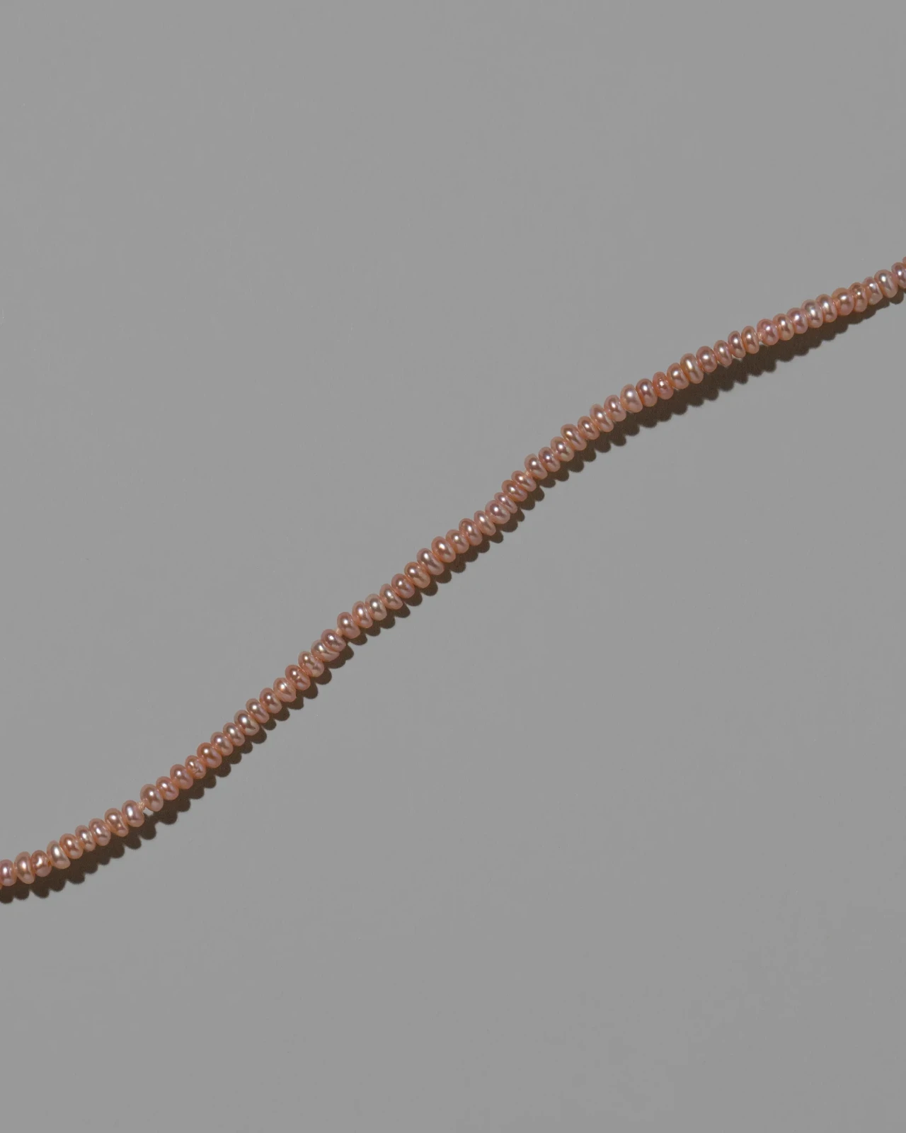 Pink Pebble Seed Pearl Anklet