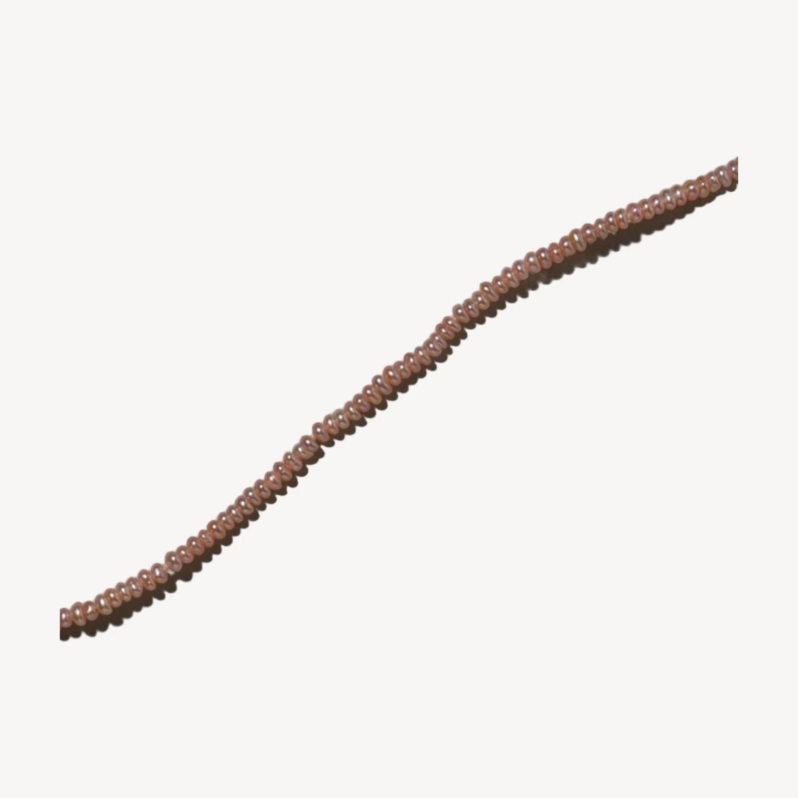 Pink Pebble Seed Pearl Anklet
