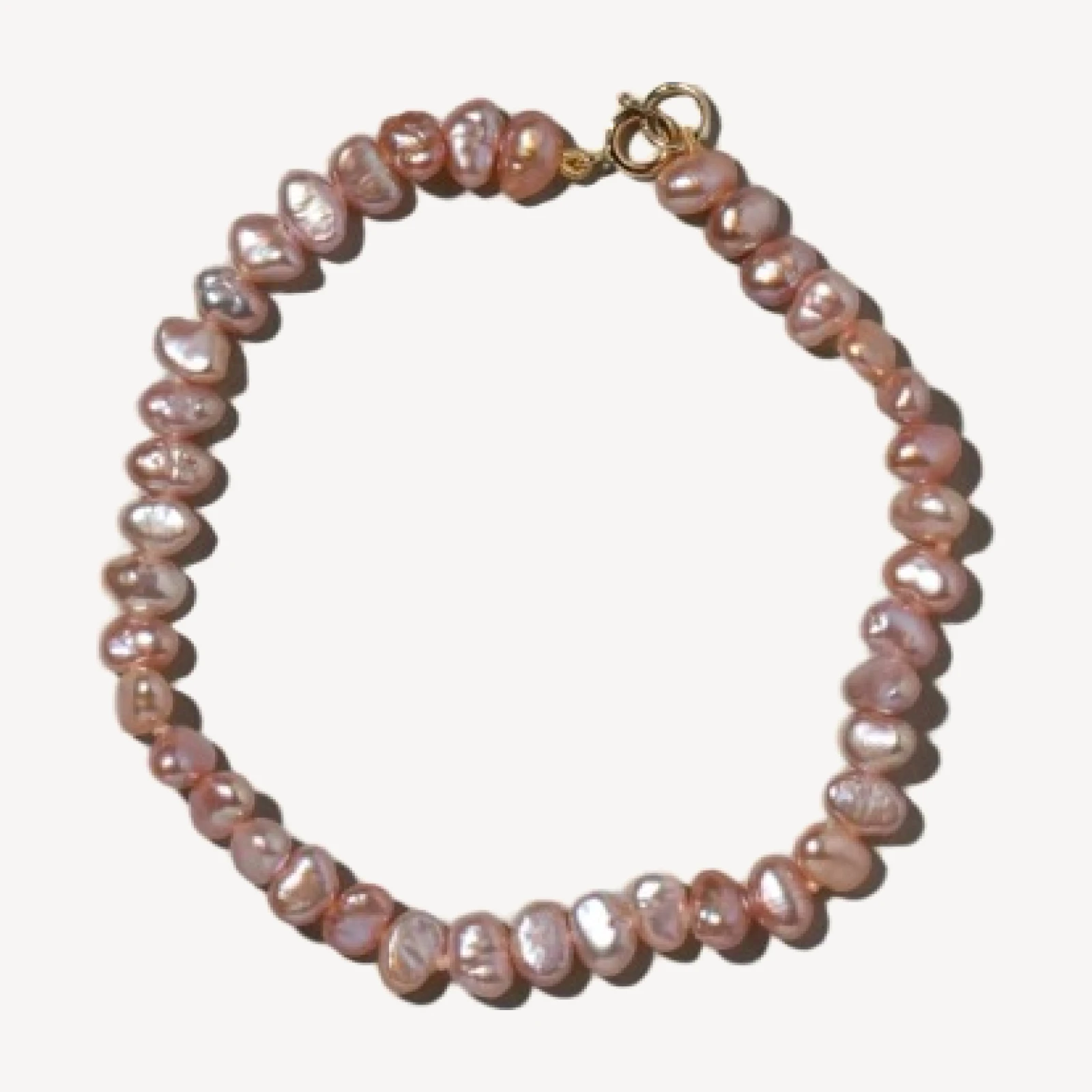 Pink Baroque Pearl Bracelet