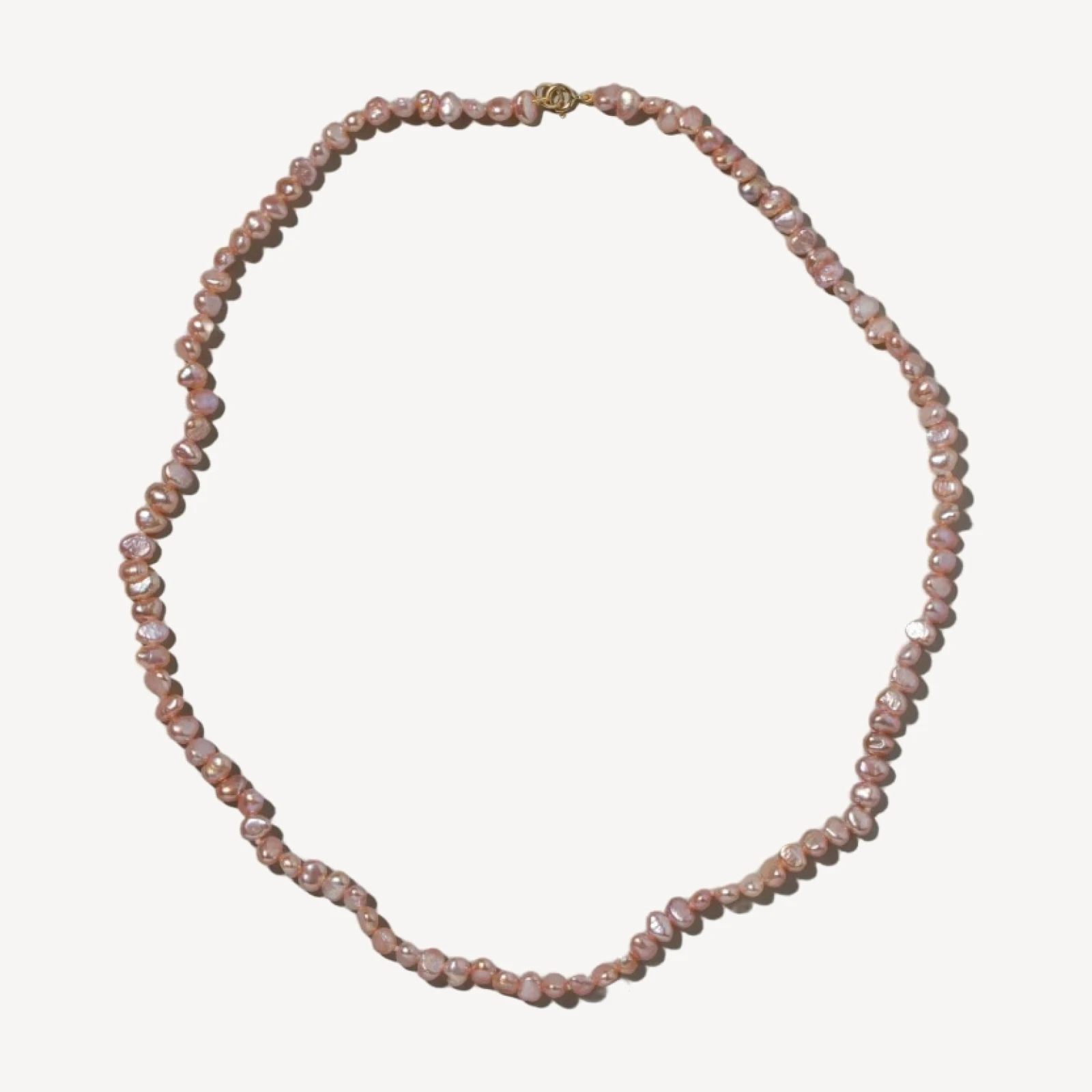 Pink Baroque Pearl Necklace
