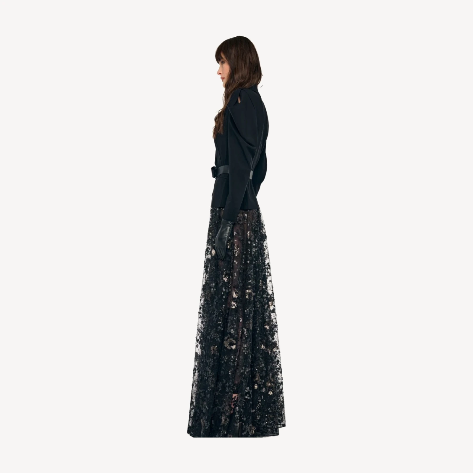 FLARED SKIRT TO FLOOR
