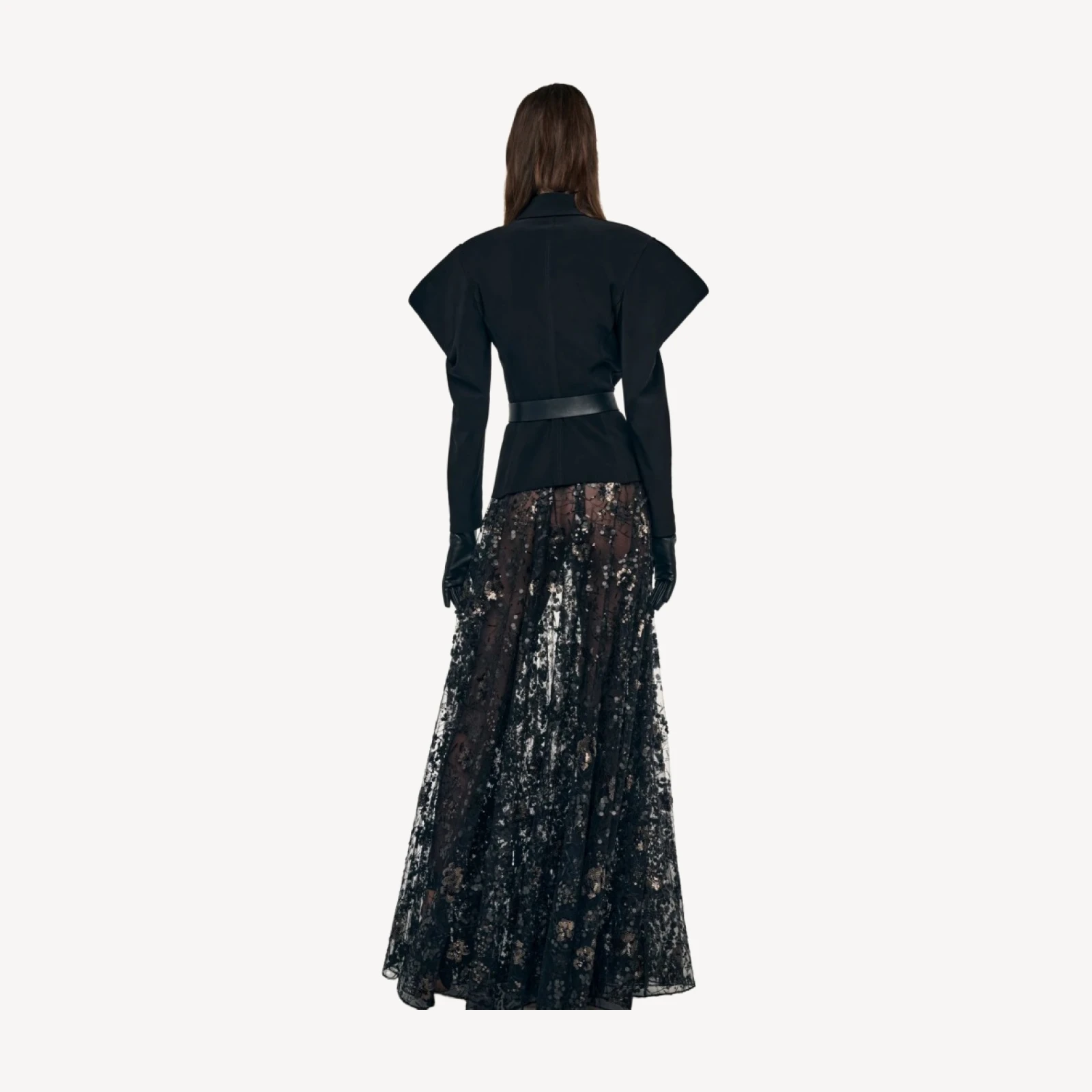 FLARED SKIRT TO FLOOR
