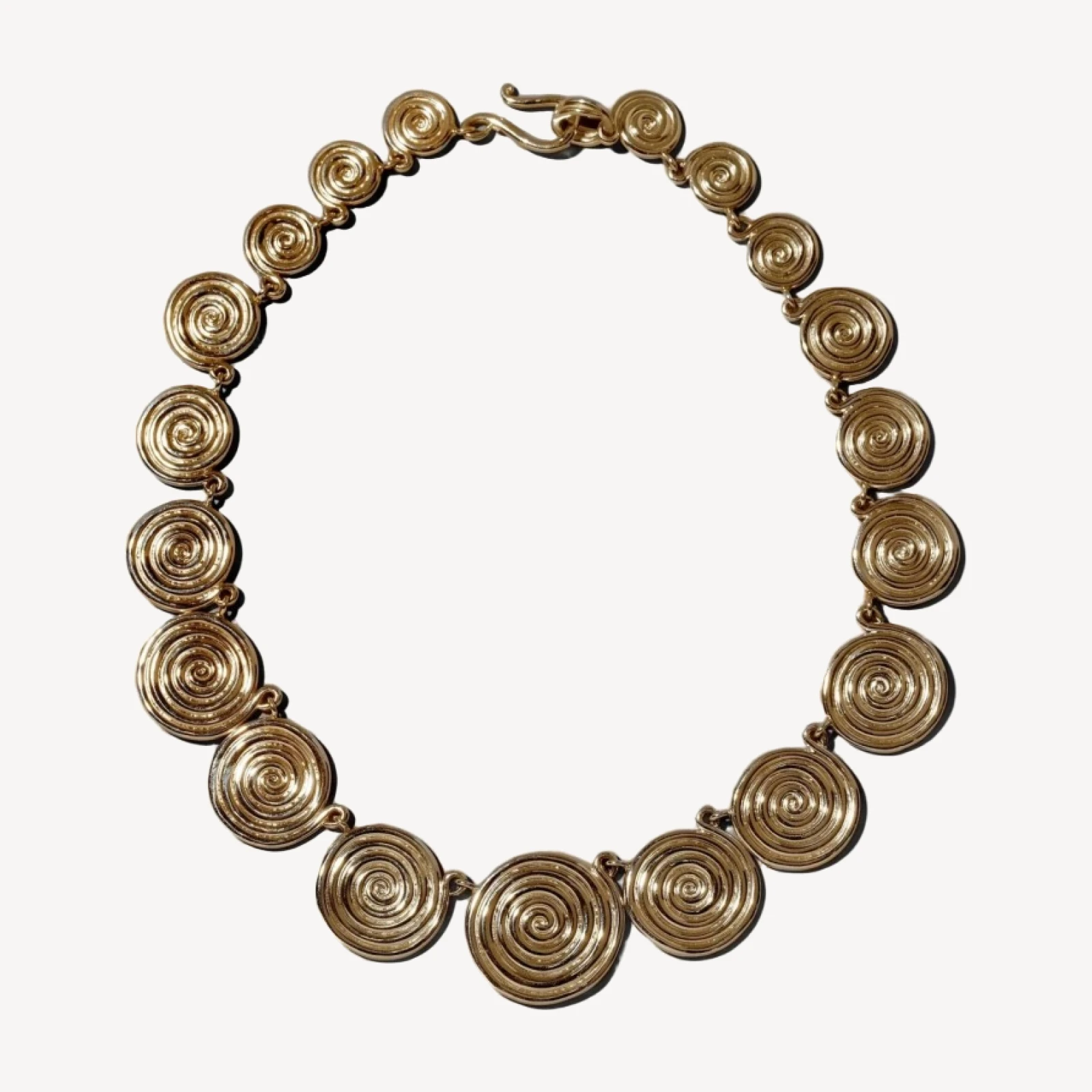 Serpentinite Necklace - Solid Gold