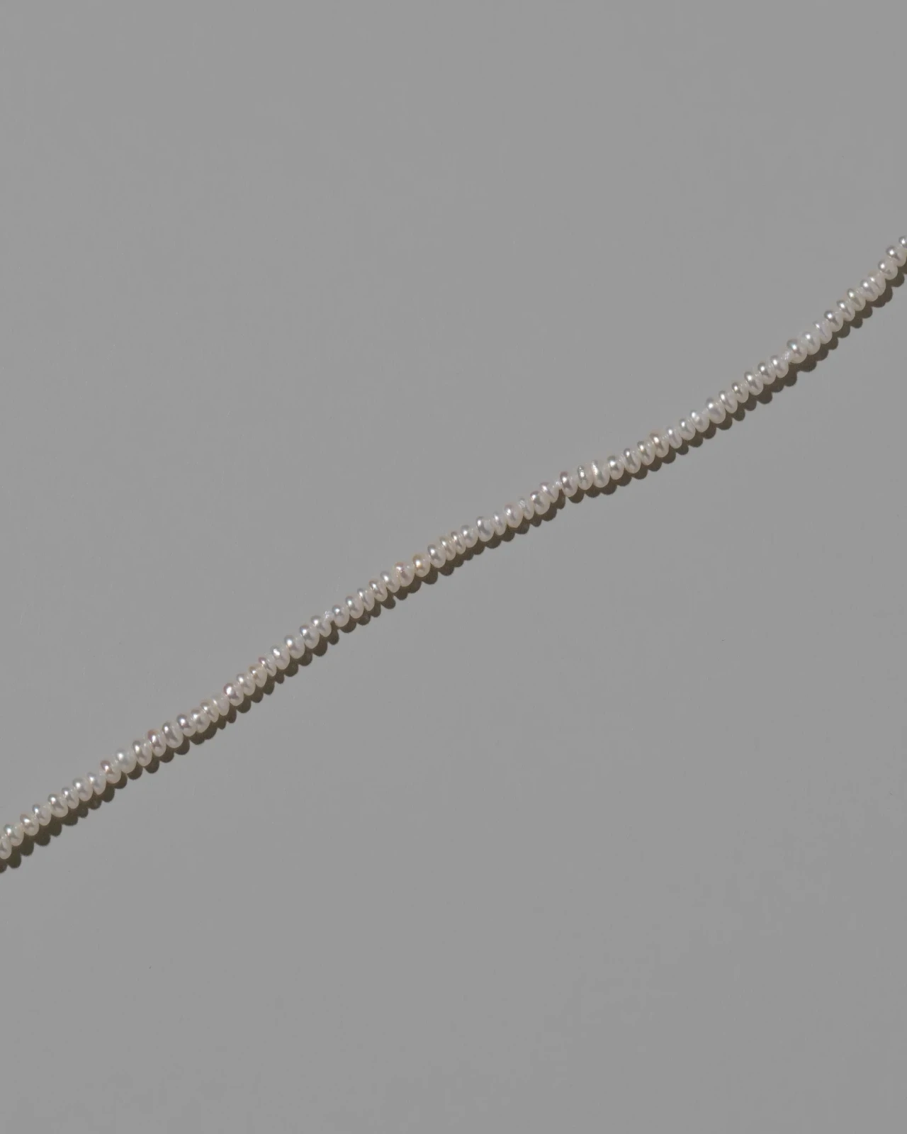 White Pebble Seed Pearl Choker Necklace