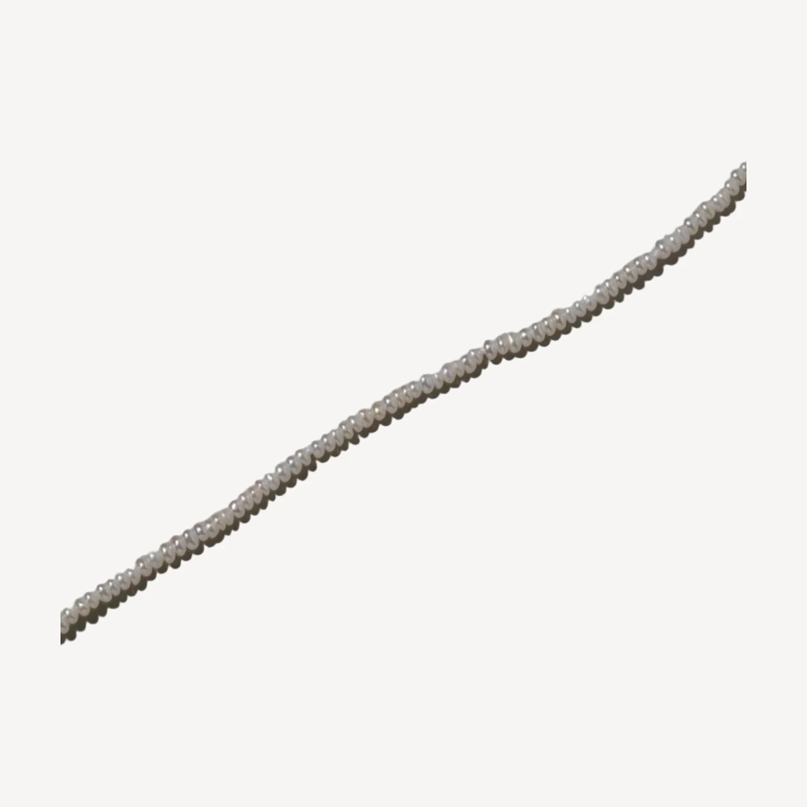 White Pebble Seed Pearl Choker Necklace