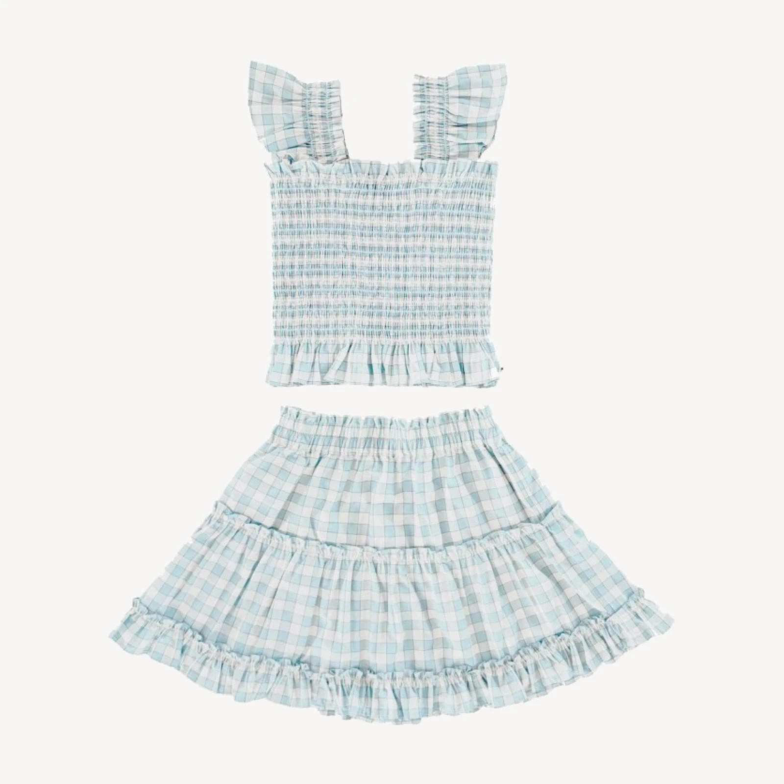The Tiny Paz Nap Set - Blue/Red Gingham