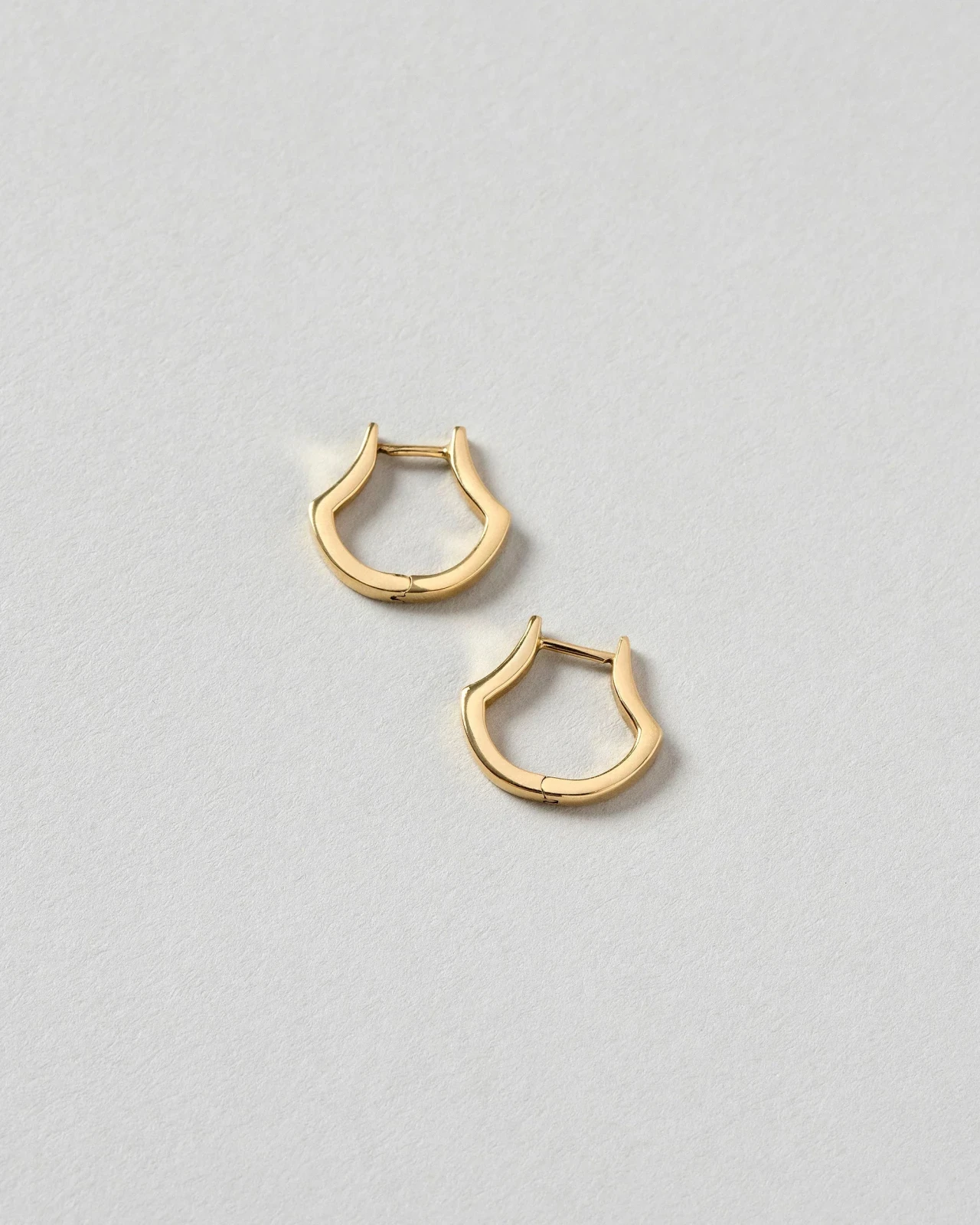 Madrone Flower Bud Huggie Hoop Earrings