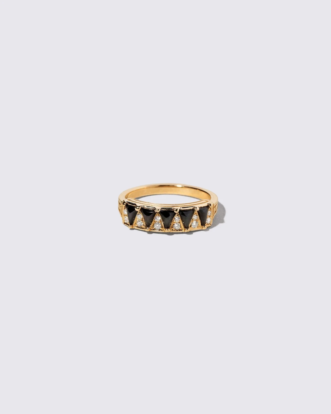 Five Triangle Ring - Black Spinel