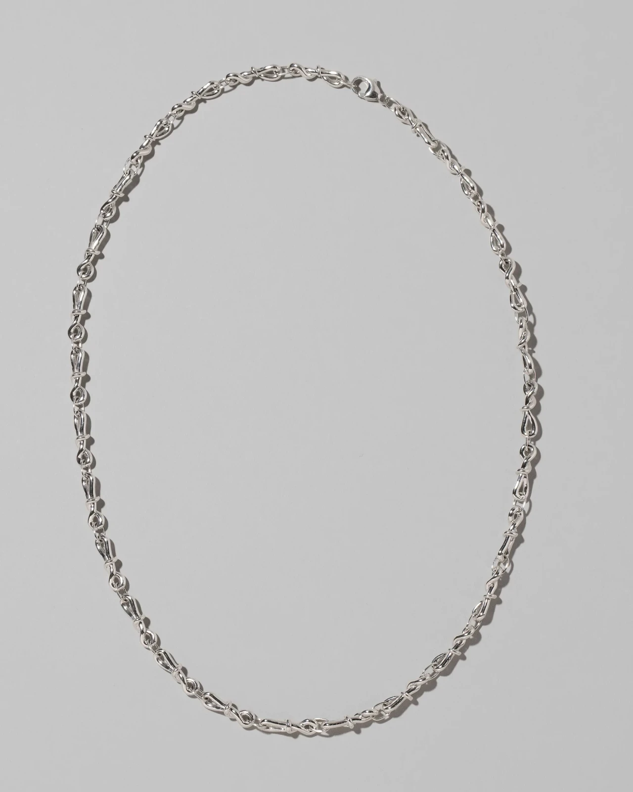 Sterling Silver Torsional Chain Necklace