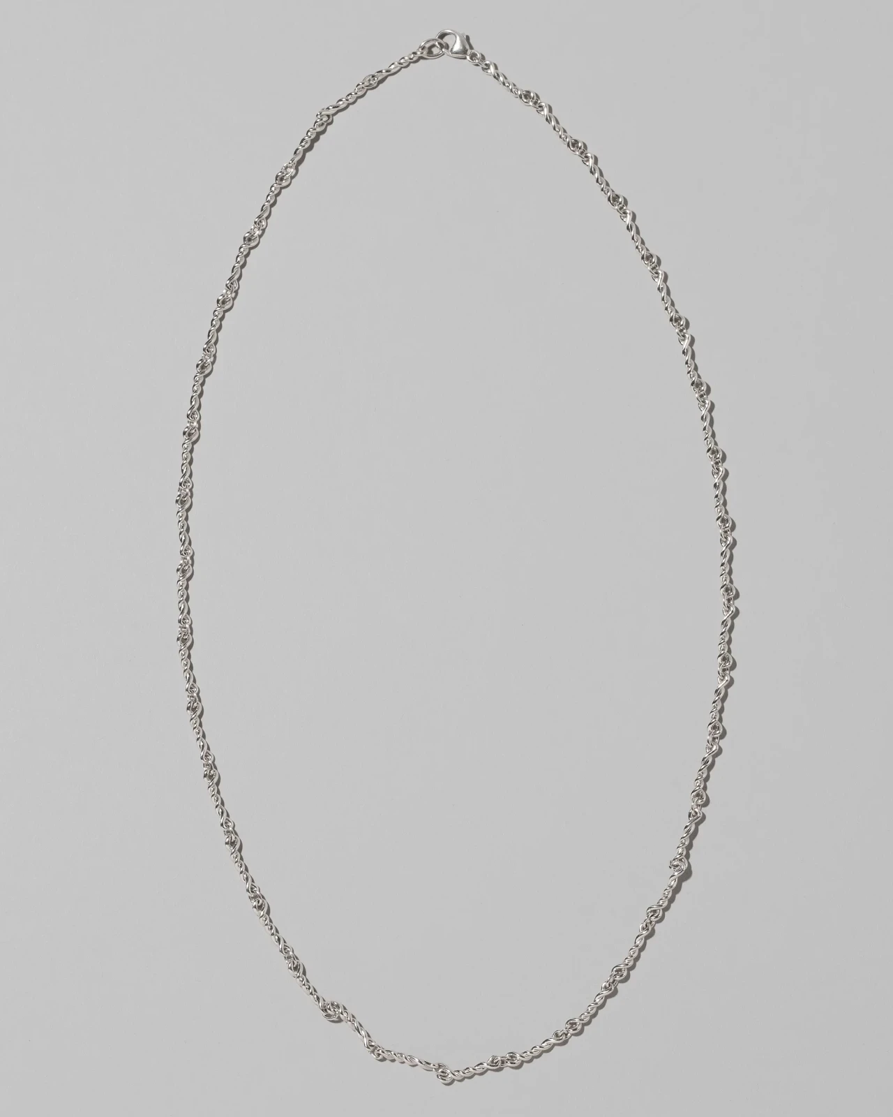Sterling Silver Double Helix Chain Necklace