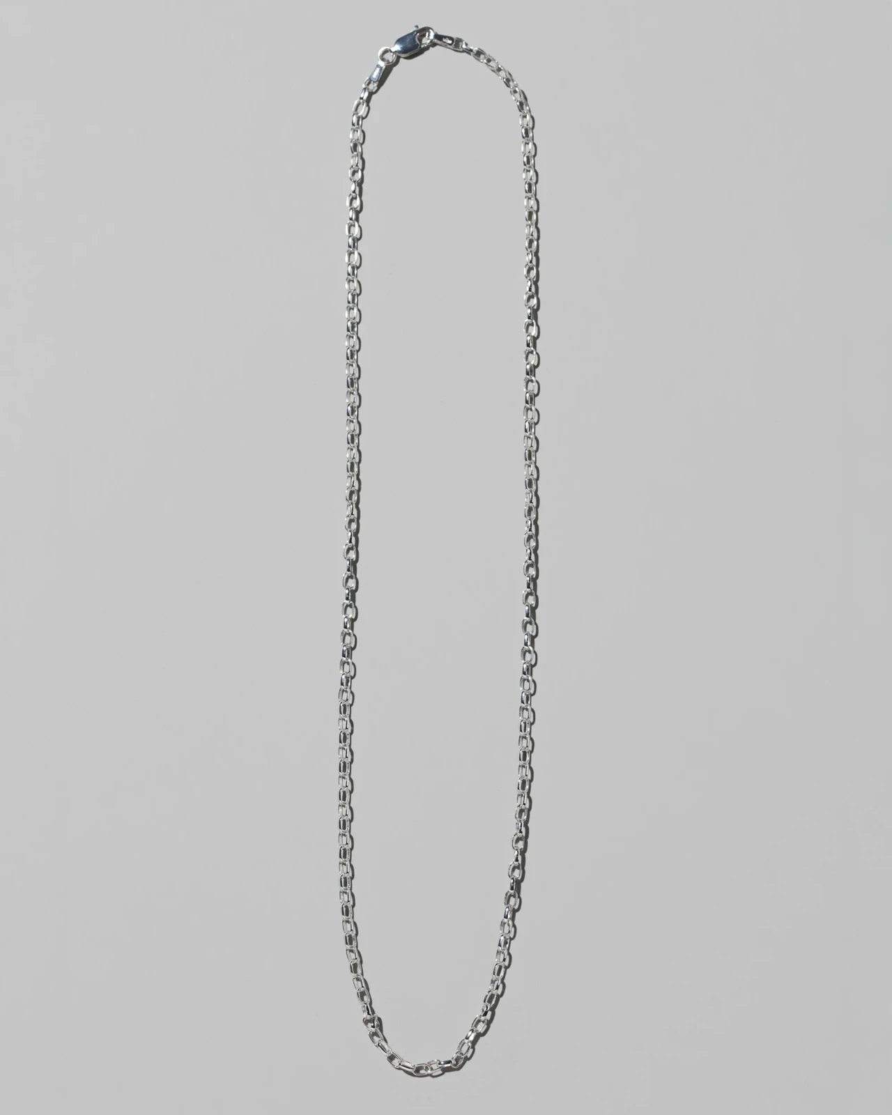 Sterling Silver Short Loop Chain Necklace - 2.5mm