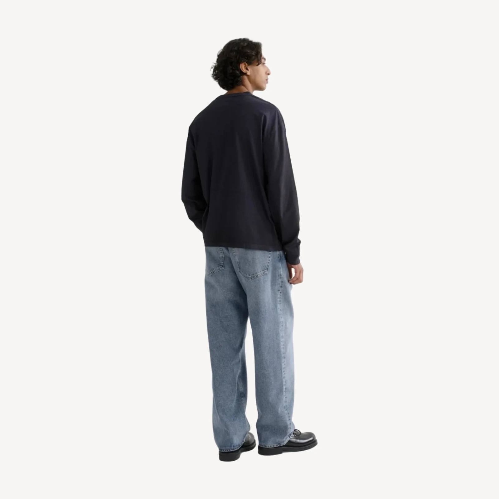 Asha Long Sleeve Mock Neck Tee in Screen