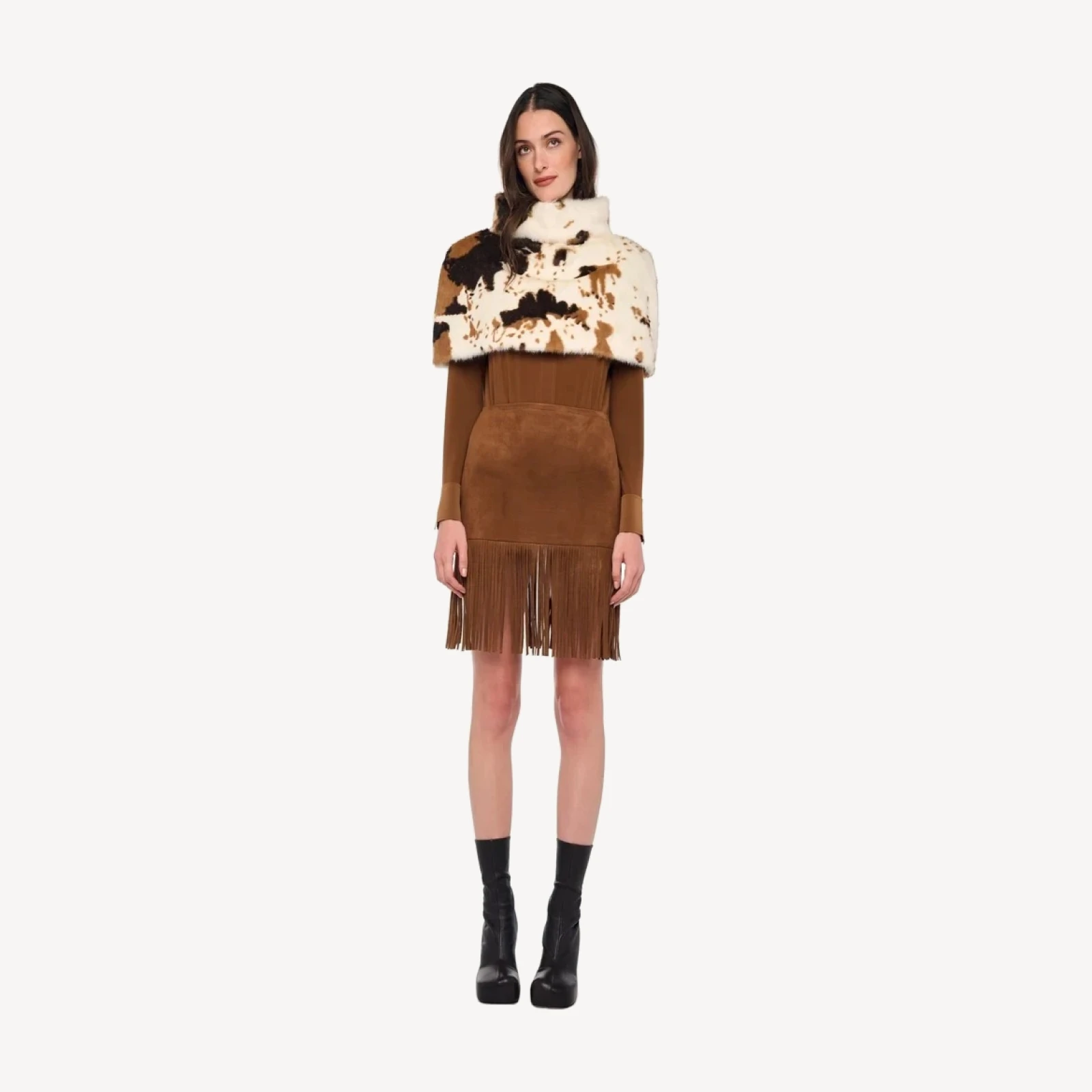 FRINGE SKIRT TO KNEE
